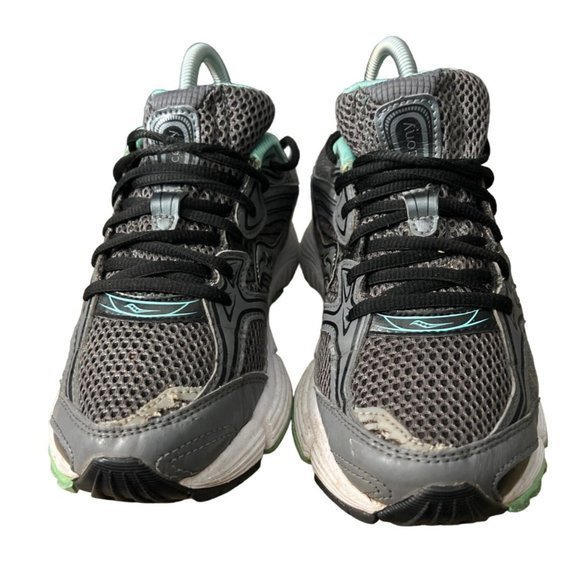 Saucony Grid Gray and Green Running Athletic Shoes Womens‎ Size 8.5 - Picture 2 of 10
